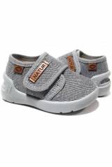Тапочки серые "Bruno" для мальчика Waldi 25-386-0