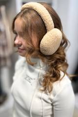 Наушники темно-бежевого цвета для девочки"Тедди" Malisa Accessories ML25-16Т.беж(7725-7-08)