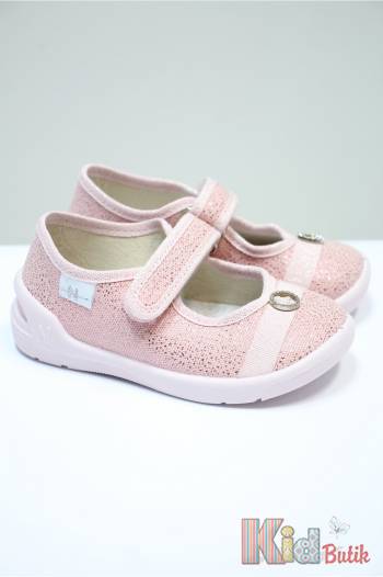 Купить Тапки розовые Ketty с блестками Waldi 25-279-851 на КидБутик Тапки розовые Ketty с блестками Waldi 25-279-851