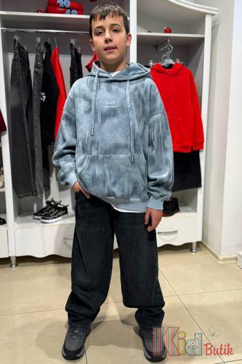 Купить Худи серый с абстрактным принтом Bolina Baby И25-191(9076) на КидБутик Худи серый с абстрактным принтом Bolina Baby И25-191(9076)