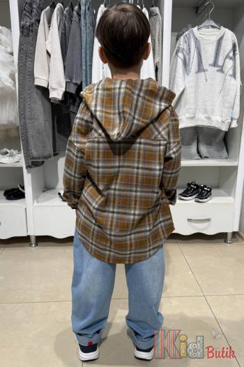 Купить Комплект рубашка клетчатая коричневая + реглан Bolina Baby И25-190(28562 на КидБутик Комплект рубашка клетчатая коричневая + реглан Bolina Baby И25-190(28562