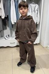 Купить Костюм 2-ка худи+штаны коричневые Bolina Baby И25-197(Z109) на КидБутик Костюм 2-ка худи+штаны коричневые Bolina Baby И25-197(Z109)