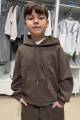 Купить Костюм 2-ка худи+штаны коричневые Bolina Baby И25-197(Z109) на КидБутик Костюм 2-ка худи+штаны коричневые Bolina Baby И25-197(Z109) - фото 4