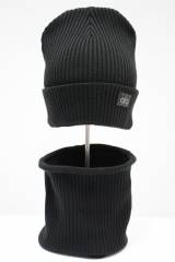 Купить Комплект шапка и снуд для девочки Pompona N25-31Чорн(25WP147k) на КидБутик Комплект шапка и снуд для девочки Pompona N25-31Чорн(25WP147k)