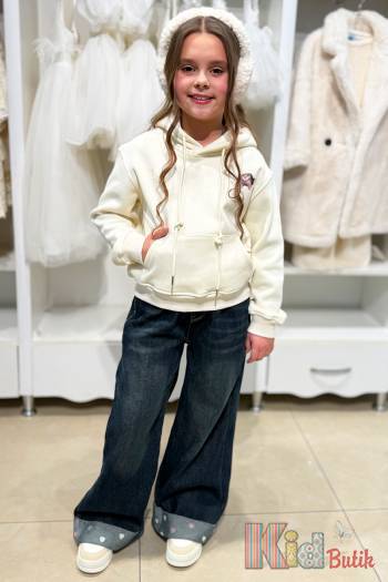 Купить Джинсы палаццо утепленные с широкими манжетами Bolina Baby И25-209(88952) на КидБутик Джинсы палаццо утепленные с широкими манжетами Bolina Baby И25-209(88952)