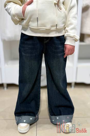 Купить Джинсы палаццо утепленные с широкими манжетами Bolina Baby И25-209(88952) на КидБутик Джинсы палаццо утепленные с широкими манжетами Bolina Baby И25-209(88952)