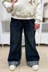 Купить Джинсы палаццо утепленные с широкими манжетами Bolina Baby И25-209(88952) на КидБутик Джинсы палаццо утепленные с широкими манжетами Bolina Baby И25-209(88952)