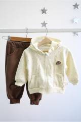 Костюм утепленный молочний "Мухоморчик" Bolina Baby И25-202Мол(676)
