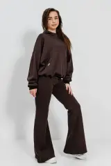 Купить Брюки клеш утепленные ушоколадного цвета для девочки. Suzie Сю25-64Шок. на КидБутик Брюки клеш утепленные ушоколадного цвета для девочки. Suzie Сю25-64Шок.