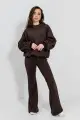 Купить Брюки клеш утепленные ушоколадного цвета для девочки. Suzie Сю25-64Шок. на КидБутик Брюки клеш утепленные ушоколадного цвета для девочки. Suzie Сю25-64Шок. - фото 3