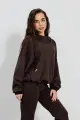 Купить Худи утепленный шоколадного цвета для девочки. Suzie Сю25-63Шок. на КидБутик Худи утепленный шоколадного цвета для девочки. Suzie Сю25-63Шок. - фото