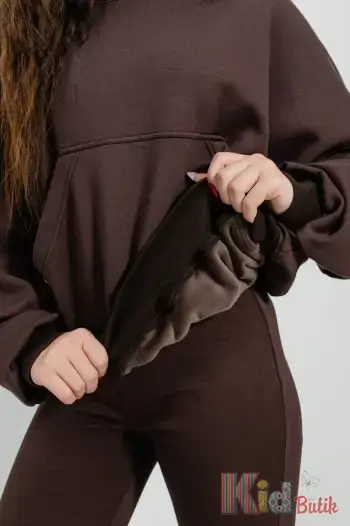 Купить Худи утепленный шоколадного цвета для девочки. Suzie Сю25-63Шок. на КидБутик Худи утепленный шоколадного цвета для девочки. Suzie Сю25-63Шок.