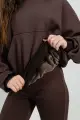 Купить Худи утепленный шоколадного цвета для девочки. Suzie Сю25-63Шок. на КидБутик Худи утепленный шоколадного цвета для девочки. Suzie Сю25-63Шок. - фото 5