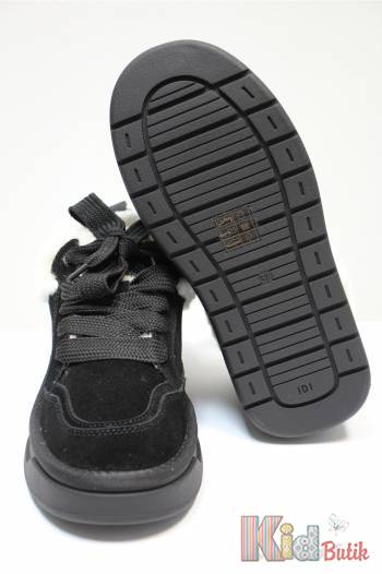 Купити Черевики чорні з букле для дівчинки Keddo KD25-458237/03-03E на КідБутік Черевики чорні з букле для дівчинки Keddo KD25-458237/03-03E