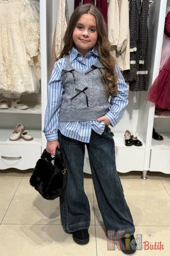 Купить Джинсы палаццо утепленные "Горошины" Bolina Baby И25-234(37125) на КидБутик Джинсы палаццо утепленные "Горошины" Bolina Baby И25-234(37125)