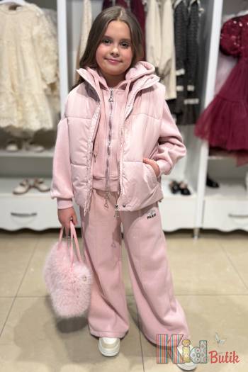 Купить Костюм утепленный розовый жилетка+штаны+худы Bolina Baby И25-212Рз(25161) на КидБутик Костюм утепленный розовый жилетка+штаны+худы Bolina Baby И25-212Рз(25161)