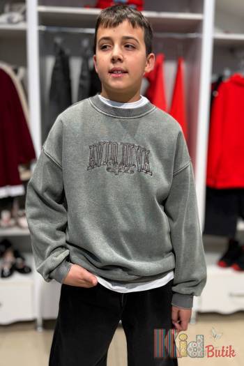 Купить Свитшот утепленный хаки для мальчика Bolina Baby И25-224Хак(5064) на КидБутик Свитшот утепленный хаки для мальчика Bolina Baby И25-224Хак(5064)