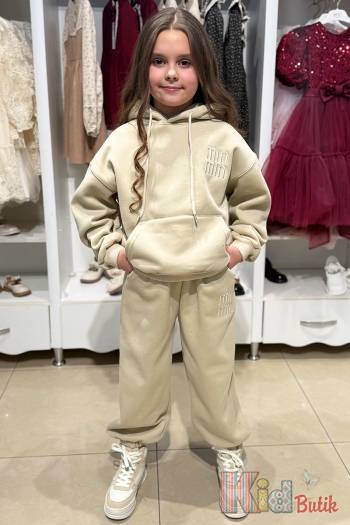 Купить Костюм утепленный беж худи+штаны со стразами Bolina Baby И25-229Беж(3001) на КидБутик Костюм утепленный беж худи+штаны со стразами Bolina Baby И25-229Беж(3001)
