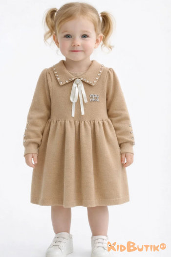 Купить Платье светло-коричневое miu miu Bolina Baby И25-258Кор(73001) на КидБутик Платье светло-коричневое miu miu Bolina Baby И25-258Кор(73001)