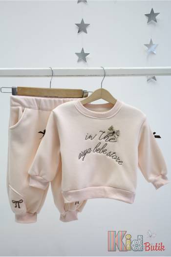 Купить Костюм утепленный свитшот+брюки розовые с бантиками Bolina Baby И25-240(677)Рз на КидБутик Костюм утепленный свитшот+брюки розовые с бантиками Bolina Baby И25-240(677)Рз