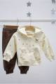 Купить Костюм утепленный худи+штаны с ушками Bolina Baby И25-239(672)Мол на КидБутик Костюм утепленный худи+штаны с ушками Bolina Baby И25-239(672)Мол - фото