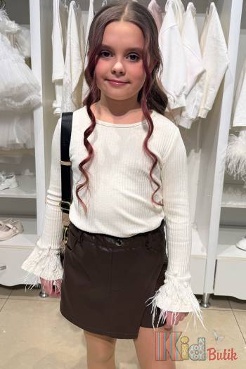 Купить Юбка-шорты из экокожи коричневая Bolina Baby И25-248Кор(6387) на КидБутик Юбка-шорты из экокожи коричневая Bolina Baby И25-248Кор(6387)