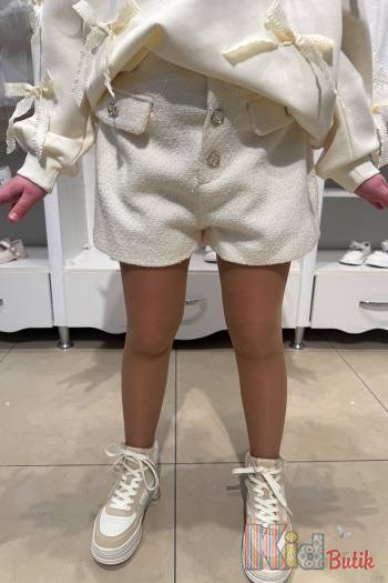 Купить Шорты твидовые молочные с пуговицами Bolina Baby И25-264Мол(2552) на КидБутик Шорты твидовые молочные с пуговицами Bolina Baby И25-264Мол(2552)