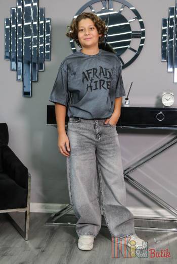 Купить Джинсы прямые серого цвета для мальчика A-yugi Jeans Аю25-37(5519) на КидБутик Джинсы прямые серого цвета для мальчика A-yugi Jeans Аю25-37(5519)