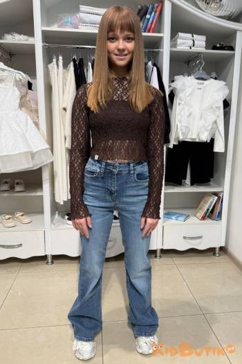 Купити Джинси кльош синього кольору для дівчинки A-yugi Jeans Аю25-44(9641) на КідБутік Джинси кльош синього кольору для дівчинки A-yugi Jeans Аю25-44(9641)
