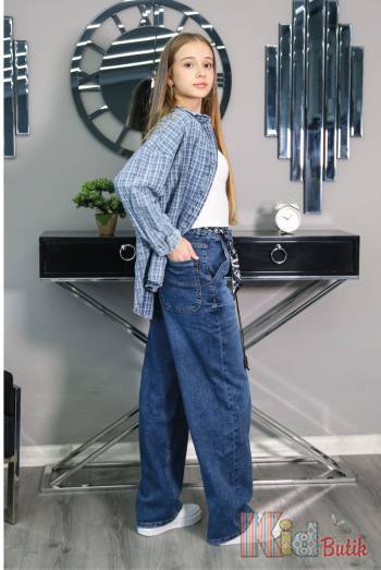 Купити Джинси баггі для дівчинки A-yugi Jeans Аю25-40Сн(9637) на КідБутік Джинси баггі для дівчинки A-yugi Jeans Аю25-40Сн(9637)
