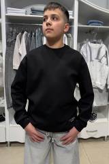 Купить Свитшот черный "Essetnilas" A-yugi Jeans Аю25-35Чор(7356) на КидБутик Свитшот черный "Essetnilas" A-yugi Jeans Аю25-35Чор(7356)