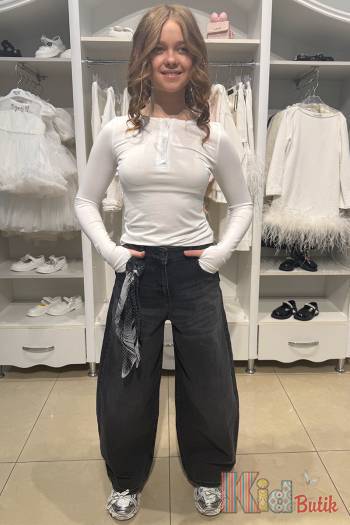 Купити Джинси скейтери чорні з хустинкою A-yugi Jeans Аю25-38Чор(9629) на КідБутік Джинси скейтери чорні з хустинкою A-yugi Jeans Аю25-38Чор(9629)