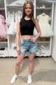 Купити Майка-топ чорного кольору для дівчинки A-yugi Jeans Аю25-46Чорн на КідБутік Майка-топ чорного кольору для дівчинки A-yugi Jeans Аю25-46Чорн - фото 3