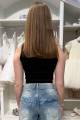 Купити Майка-топ чорного кольору для дівчинки A-yugi Jeans Аю25-46Чорн на КідБутік Майка-топ чорного кольору для дівчинки A-yugi Jeans Аю25-46Чорн - фото 2
