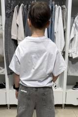 Купить Футболка белая для мальчика A-yugi Jeans Аю25-34Бл(7251) на КидБутик Футболка белая для мальчика A-yugi Jeans Аю25-34Бл(7251)