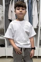 Купить Футболка белая для мальчика A-yugi Jeans Аю25-34Бл(7251) на КидБутик Футболка белая для мальчика A-yugi Jeans Аю25-34Бл(7251)