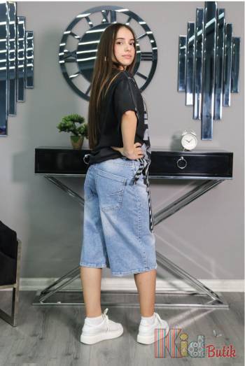 Купить Шорты-багги голубые A-yugi Jeans Аю25-41(9644) на КидБутик Шорты-багги голубые A-yugi Jeans Аю25-41(9644)