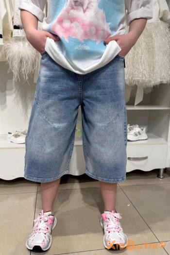 Купить Шорты-багги голубые A-yugi Jeans Аю25-41(9644) на КидБутик Шорты-багги голубые A-yugi Jeans Аю25-41(9644)