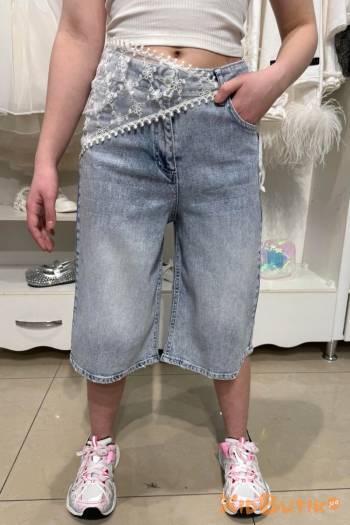 Купить Шорты джинсовые голубые для девочки A-yugi Jeans Аю25-42(9645) на КидБутик Шорты джинсовые голубые для девочки A-yugi Jeans Аю25-42(9645)