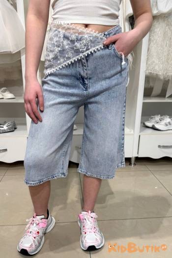 Купить Шорты джинсовые голубые для девочки A-yugi Jeans Аю25-42(9645) на КидБутик Шорты джинсовые голубые для девочки A-yugi Jeans Аю25-42(9645)