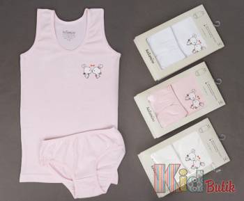 Купить Комплект майки и трусики "Поцелуй" для девочки 7-8 лет Katamino 26-К128644 на КидБутик Комплект майки и трусики "Поцелуй" для девочки 7-8 лет Katamino 26-К128644