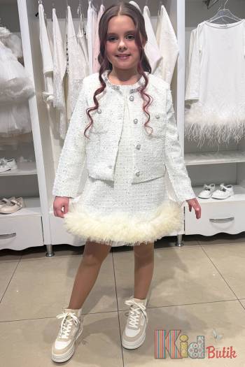 Купить Комплект пиджак+платье белые Bolina Baby И26-4(3367,3368) на КидБутик Комплект пиджак+платье белые Bolina Baby И26-4(3367,3368)