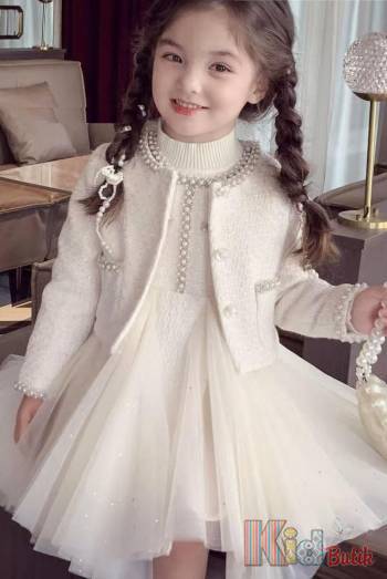Купити Комплект піджак+сукня з намистинами Bolina Baby И26-6(210) на КідБутік Комплект піджак+сукня з намистинами Bolina Baby И26-6(210)