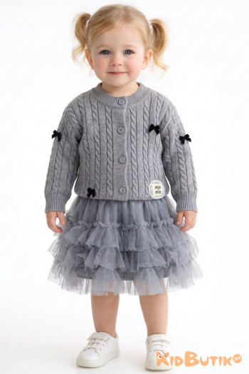 Купить Костюм 2-ка серый кофта+юбка Bolina Baby И26-8Ср(25103) на КидБутик Костюм 2-ка серый кофта+юбка Bolina Baby И26-8Ср(25103)