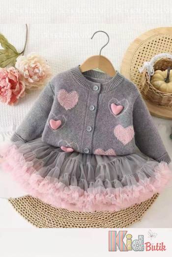 Купить Костюм 2-ка сірий кофта+спідниця "Сердечка" Bolina Baby И26-10(5866) на КидБутик Костюм 2-ка сірий кофта+спідниця "Сердечка" Bolina Baby И26-10(5866)