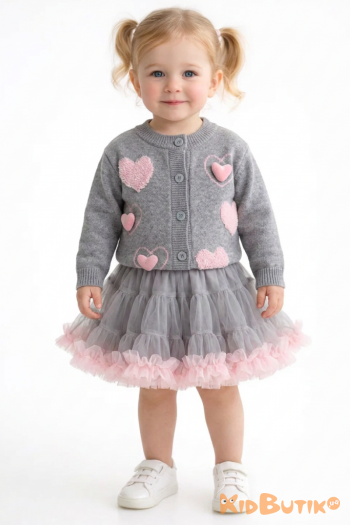 Купить Костюм 2-ка сірий кофта+спідниця "Сердечка" Bolina Baby И26-10(5866) на КидБутик Костюм 2-ка сірий кофта+спідниця "Сердечка" Bolina Baby И26-10(5866)