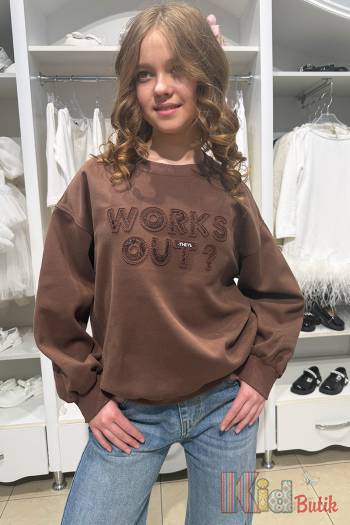 Купити Світшот шоколадний Works out Bolina Baby И26-15(8859) на КідБутік Світшот шоколадний Works out Bolina Baby И26-15(8859)