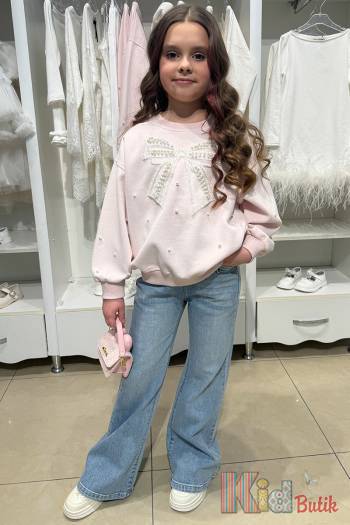 Купить Свитшот светло-розовый с бантом Bolina Baby И26-23(8980) на КидБутик Свитшот светло-розовый с бантом Bolina Baby И26-23(8980)