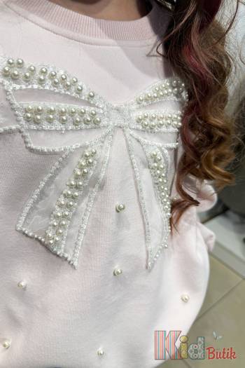 Купить Свитшот светло-розовый с бантом Bolina Baby И26-23(8980) на КидБутик Свитшот светло-розовый с бантом Bolina Baby И26-23(8980)