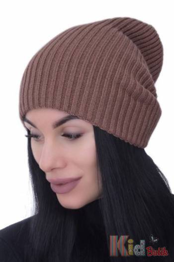 Купити Шапка універсальна шоколадна "Тоббі" Malisa Accessories ML26-1Горіх(15-1130) на КідБутік Шапка універсальна шоколадна "Тоббі" Malisa Accessories ML26-1Горіх(15-1130)
